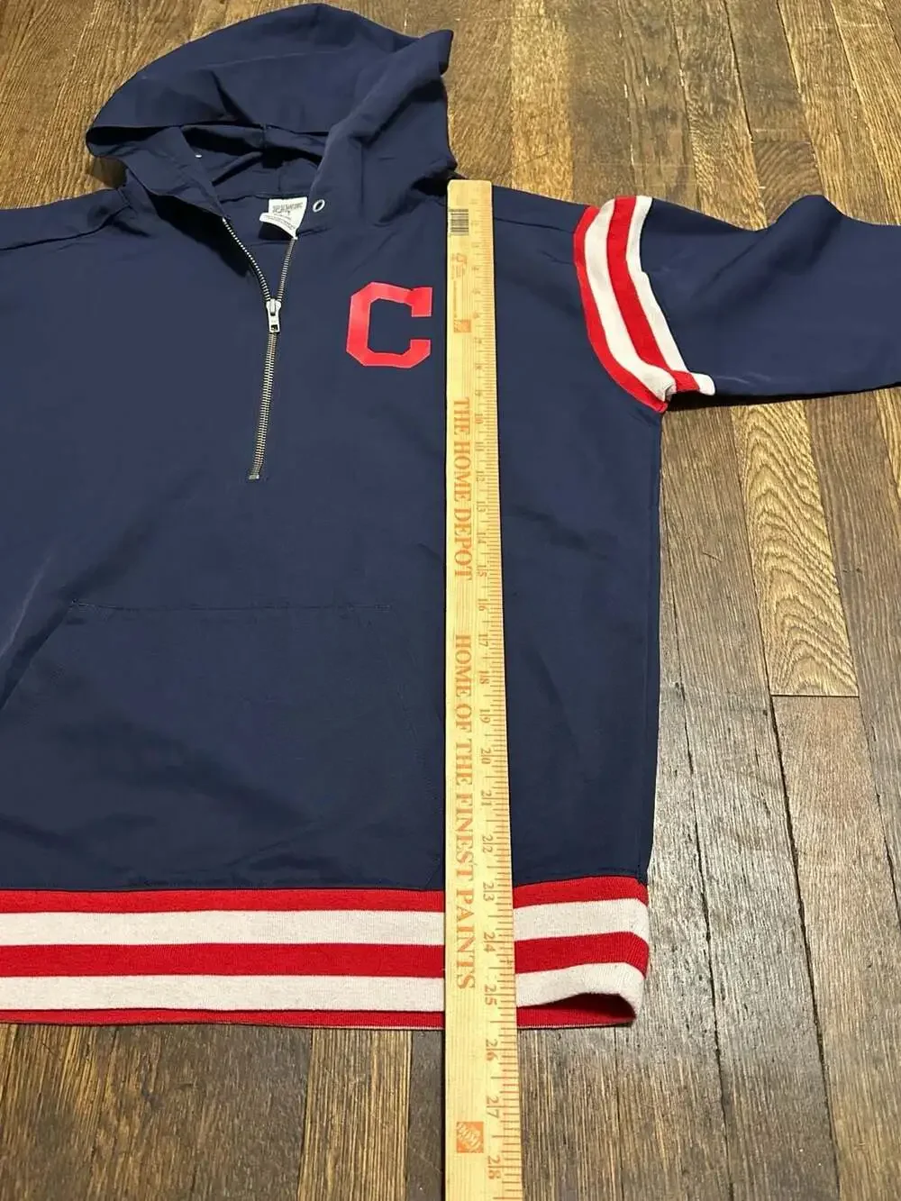 Victoria's Secret PINK Cleveland Indians MLB Anorak Windbreaker Jacket XS Oversi
